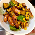 クックR9LDQJ☆'s cooksnap of when they made お弁当に！竹輪とソーセージのカレー炒め.
