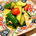 胃袋わっしょい's cooksnap of when they made 胡瓜とささみの中華風♪.
