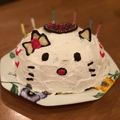 キラキラきらり☆'s cooksnap of when they made 子供♡娘誕生日ケーキ♡ドームキティ♡.