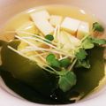 みほ1218's cooksnap of when they made 調理室ヨリ〜卵豆腐とワカメのおすまし♪.