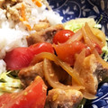 あたむ❤189's cooksnap of when they made 豚バラとトマトのガーリック黒胡椒炒め♡.