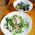 ちえたろう's cooksnap of when they made 鶏胸肉＊蓮根＊水菜の簡単サラダ和え♬.