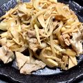 プリン後輩's cooksnap of when they made 豚肉とキノコのポン酢炒め.