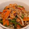 ☆☆YUMMY☆☆'s cooksnap of when they made ベーコンのコクで旨✿ピーマンにんじん炒め.