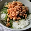 NAGANO久留米's cooksnap of when they made ❁ピリ辛♡鮭フレーク大葉ごはん❁.