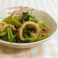 umemodoki's cooksnap of when they made 手早くあと1品、イカと小松菜のサッと煮.