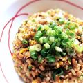 hiroerico's cooksnap of when they made ✿夏のピリ辛納豆チャーハン✿.
