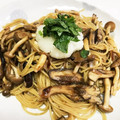 ちびhiyo's cooksnap of when they made 岩のりときのこの和風パスタ.