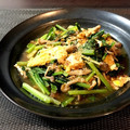misatona's cooksnap of when they made 小松菜としめじと卵のオイスター炒め.