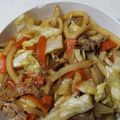 ☆yuuyu☆'s cooksnap of when they made 簡単☆醤油＆鶏がら焼きうどん.