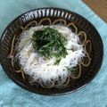 アンドーナツ☆'s cooksnap of when they made じゃこゴマ大葉のせ♬お酢入りお出汁の素麺.