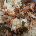クックA4U5YO☆'s cooksnap of when they made 桜えびと塩こんぶの簡単炊き込みご飯.