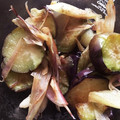 まりもひよこ's cooksnap of when they made ご飯のお供に！激ウマなすと茗荷の油炒め.