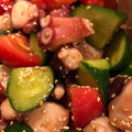 のんたんずキッチン♪'s cooksnap of when they made 本格的！タコときゅうりの中華風サラダ.