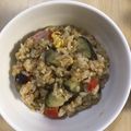 ma___111's cooksnap of when they made 夏野菜チャーハン、ナスとトマトで！.