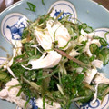 akycn's cooksnap of when they made ささみ、みょうが、しそのごま油香る酢の物.