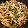 クック32B6MU☆'s cooksnap of when they made 超簡単♡ピーマン・人参・舞茸の白だし炒め.