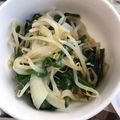 なつきよう's cooksnap of when they made レンジで簡単！ニラともやしのナムル.