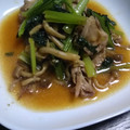 みりあくんママ's cooksnap of when they made 豚肉としめじ小松菜炒め.