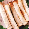 ミニとまこ's cooksnap of when they made 1歳の息子の簡単おやつ！食パンの耳ラスク.