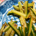 milletury's cooksnap of when they made 冬瓜の皮ときのこのペペロンチーノきんぴら.