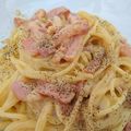uhya0728's cooksnap of when they made 自宅で簡単　濃厚カルボナーラ.