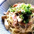 hiroerico's cooksnap of when they made 柚子胡椒とバター醤油のきのこパスタ.