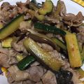 九道礼菜's cooksnap of when they made 豚肉とズッキーニのピリ辛炒め.