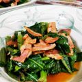 なおきんとん's cooksnap of when they made つるむらさきのベーコンナムル.