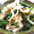 ochikeron's cooksnap of when they made ほうれん草とエノキダケの煮浸し.