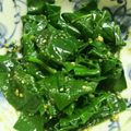 くまみほ99's cooksnap of when they made ツルムラサキのごま和え.