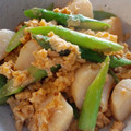 カイジュウ☆'s cooksnap of when they made アスパラと帆立のふわふわ卵炒め.