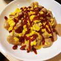 水内なのです's cooksnap of when they made ソーセージエッグ♬チーズ入り.