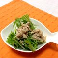 フジぽん's cooksnap of when they made 長男の水菜にツナを乗せたサラダ？.