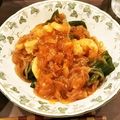 おすわりつんこ's cooksnap of when they made 春雨とチンゲン菜のボリューム☆エビチリ.