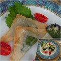 melmarilyn's cooksnap of when they made チーズと大葉のワンタンの皮包み揚げ.