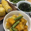 リラシャン's cooksnap of when they made 美味しい〜【モロヘイヤとオクラのお浸し】.