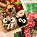 ミコーV's cooksnap of when they made となりのトトロ♪キャラ弁.
