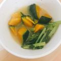 クックTHM5YF☆'s cooksnap of when they made かぼちゃと小松菜味噌汁♪.