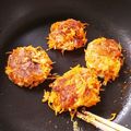 泉水・真希's cooksnap of when they made 更に簡単！人参と鰹節のチーズチヂミ♡.