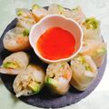 ♡ここはな♡'s cooksnap of when they made 生春巻きと手作りスイートチリソース.
