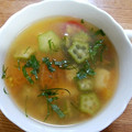 クックZTZ10H☆'s cooksnap of when they made トマトとオクラのさっぱりスープ.