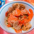51エリア's cooksnap of when they made 簡単！レンコンと人参のキンピラ.