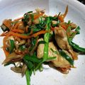 ヒカリg's cooksnap of when they made 鶏むね肉とニラのオイスター炒め.