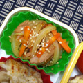 nosso's cooksnap of when they made 人参と玉ねぎとツナ☆きんぴら.