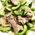 ちづりんも's cooksnap of when they made はぐらうりと豚肉炒め.