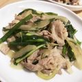 ☆sinnkuro★'s cooksnap of when they made 豚肉とニラの味噌生姜焼き.