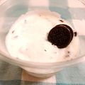 koumimama's cooksnap of when they made 簡単♡レアチーズオレオプリン♡.