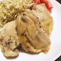 ☆あいちゃん's cooksnap of when they made オーブンでとり肉のガーリック焼き♪.