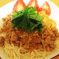 さつまいも‼'s cooksnap of when they made スタミナ肉味噌そうめん.